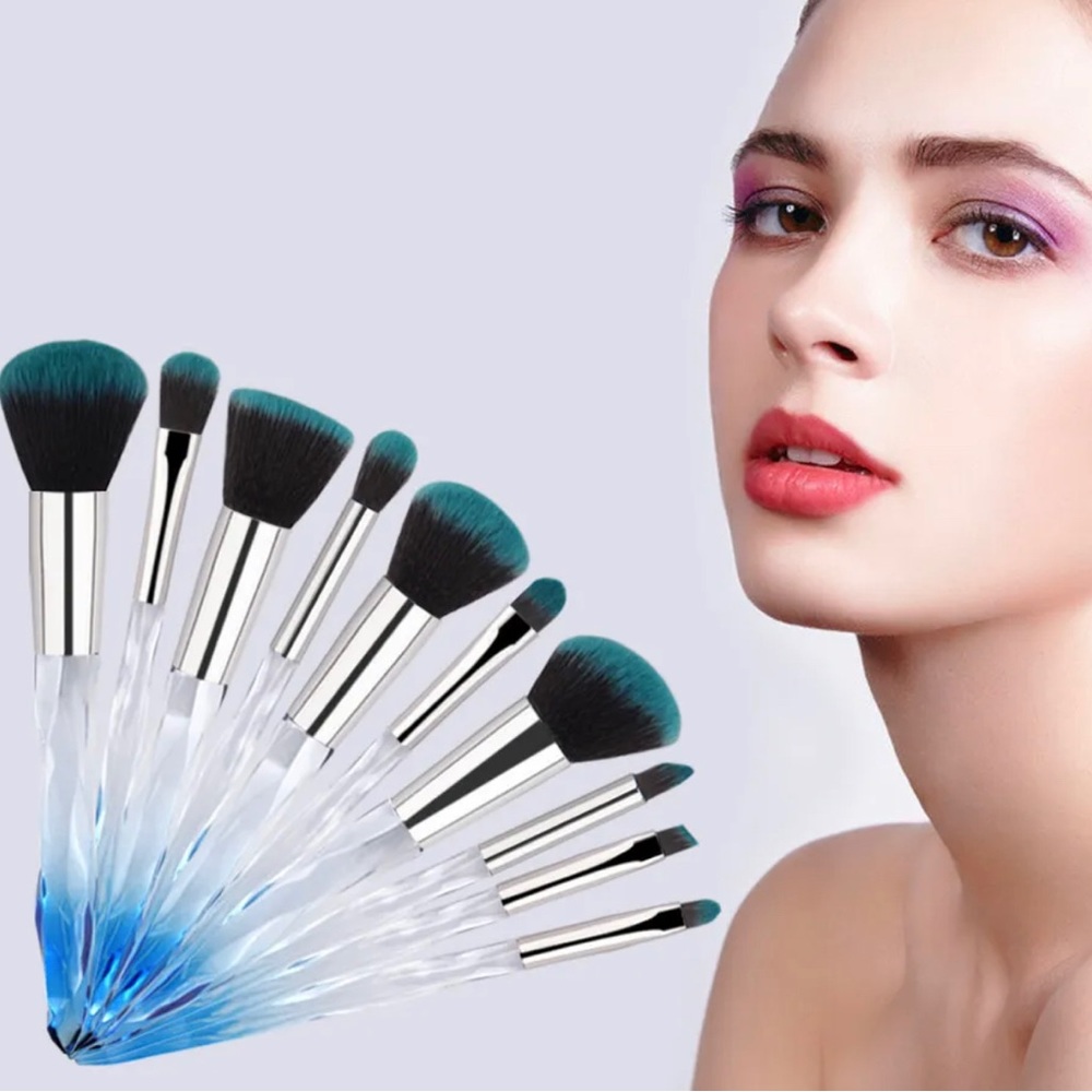 10Pcs Makeup Brushes Kit Set Powder Foundation Eyeshadow Eyeliner Lip Brush